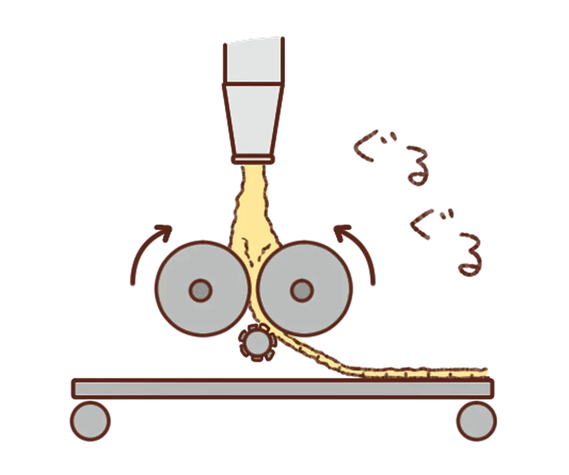 どうやって型抜きしているの？