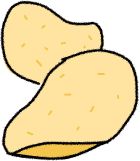 フライ、味付けされたポテトチップス