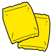 包装されたポテトチップス